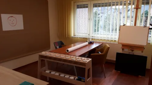 Atelierraum der Kunsttherapie in Leichlingen
